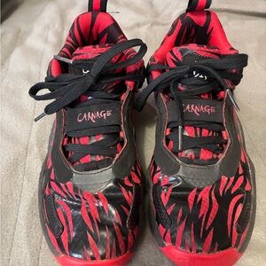 adidas Kids Sneakers - Red and Black Pattern